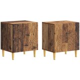 vidaXL Nočna omarica 2 pcs Star les 43 x 34,5 x 50 cm Inženirski les, (5000247335) | Shoptok.si