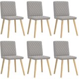  Jedilni stoli 6 kosov Cloud Grey Fabric, (21828389) Cene