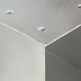  Spojnici za stupove u X-obliku 4 kom pocinčani metal 71 x 71 mm | shoptok.hr