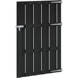  Vrtna vrata 100 x 150 cm WPC i aluminij Crna | shoptok.hr