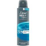 Dove clean comfort men ac dezodorans u spreju 150 ml cene
