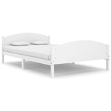 The Living Store Posteljni okvir bel iz trdne borovine 160x200 cm - Posteljni Okvir, (21527153) | Shoptok.si