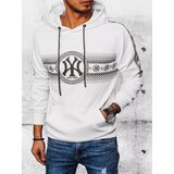 DStreet Bluza męska z kapturem i nadrukiem biała | Shoptok.si