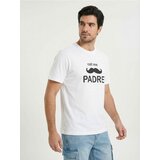 Sinsay Pamučna majica s natpisom Call Me Padre | shoptok.hr