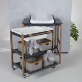Qu-ax previjalna miza z banjico smart moonshadow naturel | Shoptok.si