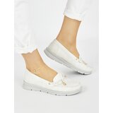SEASTAR White comfortable faux leather loafers | ePonuda.com
