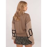Italy Moda Sweatshirt-MI-BL-M5975.26P-dark beige | Shoptok.si