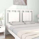  Uzglavlje za krevet bijelo 125 5x4x100 cm od masivne borovine | shoptok.hr