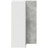 Viseći ormarić s pohranom Beton siva i bijela 57 x 57 x 100 cm | Eponuda.com
