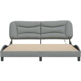  Okvir kreveta s LED svjetlima svjetlosivi 180x200 cm od tkanine | shoptok.hr