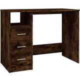 Maison Chic Pisalna miza - pisarniška miza - Računalniška miza s predali dimljen hrast 102x50x76cm inženirski les, (21785451) Cene