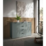 Stylife ŠIROKA KOMODA, žajbljevo zelena | Shoptok.si