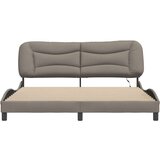  Okvir kreveta s LED svjetlima smeđesivi 180 x 200 cm od tkanine | shoptok.hr