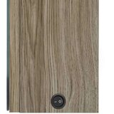 vidaXL LED kopalniška omarica z ogledalom hrast 80x12x68 cm | Shoptok.si