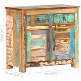  Komoda od masivnog obnovljenog drva 70 x 35 x 65 cm | shoptok.hr