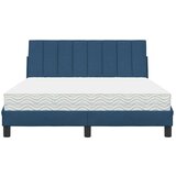  Krevet s madracem plavi 120 x 200 cm od tkanine | shoptok.hr