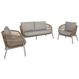 Ambia Garden VRTNI SET aluminij naravne barve, bela, bež Cene