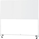 eurokraft basic Bela tabla s podvozjem, jeklo s premazom, ŠxV 2000 x 1000 mm | Shoptok.si