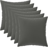 Presvlaka za jastuk 6 pcs HEERLEN Antracit 35 x 35 cm Poliester | shoptok.hr