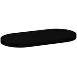 Stolna ploča tamnosmeđa 80x40x4 cm ovalna masivna hrastovina | shoptok.hr