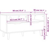 TV ormarić siva boja betona 90 x 40 x 48,5 cm konstruirano drvo | Eponuda.ba