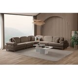 Atelier Del Sofa Aries Modular L ugaona garnitura na razvlačenje 315 × 315 cm, braon | Eponuda.com