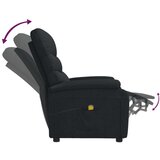  Masažna fotelja od tkanine crna | shoptok.hr