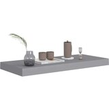 vidaXL plutajuća zidna polica siva 60 x 23,5 x 3,8 cm MDF | shoptok.hr