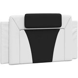  Jastuk za uzglavlje bijelo-crni 100 cm od umjetne kože | shoptok.hr