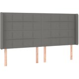 Maison Chic vzglavna omarica - nočna omarica - posteljna omarica z ušesi temno sivo 183x16x118/128 cm blago, (21709472) Cene