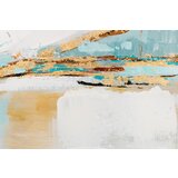  Naslikana slika na platnu abstrakt 1-delna CWF11044W1E1 - 70x70 cm | shoptok.hr