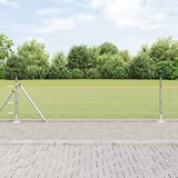  Heksagonalna ograda s betonskom osnovom 10 x 0,5 m Srebrna | shoptok.hr