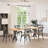 vidaXL Noge za jedilno mizo X-oblika 2 kosa antracit 50x(72-73) cm | Shoptok.si