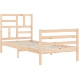  Okvir za krevet s uzglavljem 100x200 cm od masivnog drva | Eponuda.ba