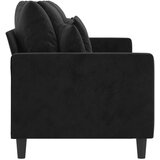  Kavč trosed črn 180 cm žamet | Shoptok.si