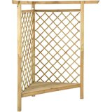 Kutna pergola s klupom 166x81x174 cm od impregnirane borovine | shoptok.hr