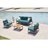 Hanah home baštenska garnitura rio petrol blue