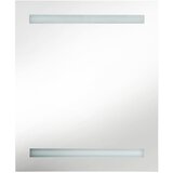  LED kupaonski ormarić s ogledalom sjajni bijeli 50 x 14 x 60 cm | shoptok.hr