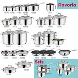 Kela set posuđa Flavoria 7/1 nehrđajući čelik 18/10 srebrna | shoptok.hr
