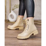 Resti Beige eco leather women's Seddaga bagger boots | Eponuda.ba