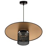  Duolla - Viseći luster na kablu TOKYO RATTAN 1xE27/15W/230V Ø 50 cm zlatna/crna | Eponuda.com