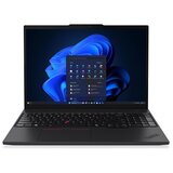 Lenovo thinkpad T16 G4 ultra 7 255U (12C (2P+8E+2LPE)/14T, up to 5.2GHz, 12MB), 2x16GB DDR5-5600, ssd 512GB nvme, 16" wuxga (1920x1200) ag ips 500n lowpower, intel graphics, glan, wlan, bt, 1xHDMI, 2xTB4, kybuk bl, fpr, scr, cam 5.0MP+IR, 52.5Wh, win 11 pro | Eponuda.com