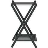  Stalak za prtljagu crni 68 x 38 x 58 cm od bambusa | shoptok.hr