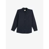 Koton Shirt Pocket Detailed Long Sleeve Cotton Classic Collar