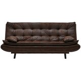 Time ZOFA S POSTELJNO FUNKCIJO, temno rjava tekstil Cene