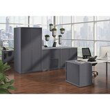 BISLEY Omara z rolojem ESSENTIALS, VxŠxG 1970 x 1000 x 470 mm, 4 police, srebrna | Shoptok.si
