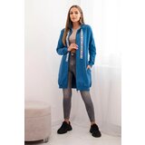 Kesi Women's zip-up hoodie with inscriptions denim | shoptok.hr