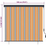 vidaXL Zunanja Rolfa Črtasto Rumeno in modro 180 x 250 cm blago | Shoptok.si