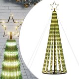  Svjetleći stožac za božićno drvce 275 LED topli bijeli 180 cm | shoptok.hr