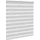 vidaXL zebra senčilo svetlo sivo 135x100 cm tkanina širina 130,9 cm | Shoptok.si